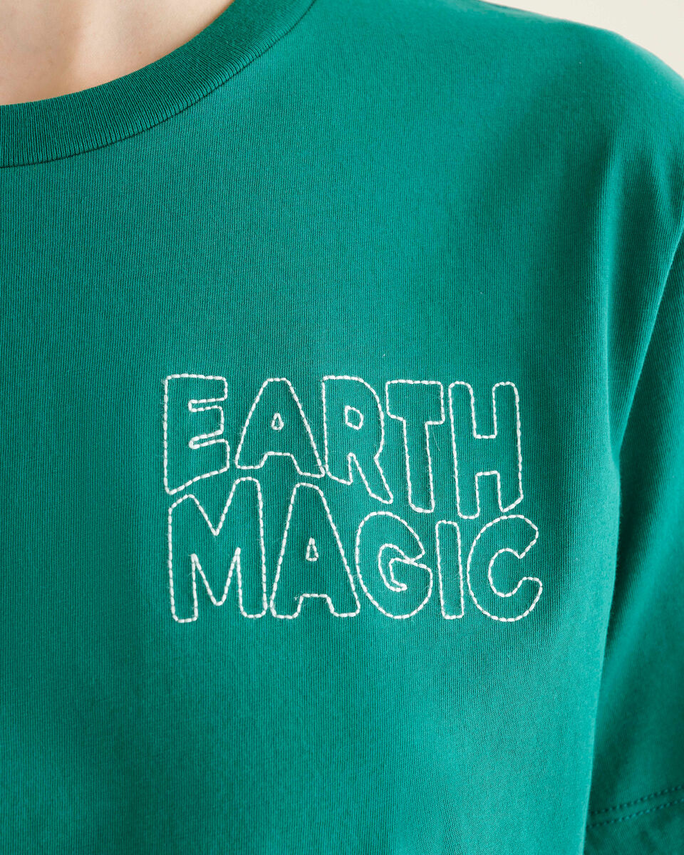 Womens Roots Embroidery T-Shirt