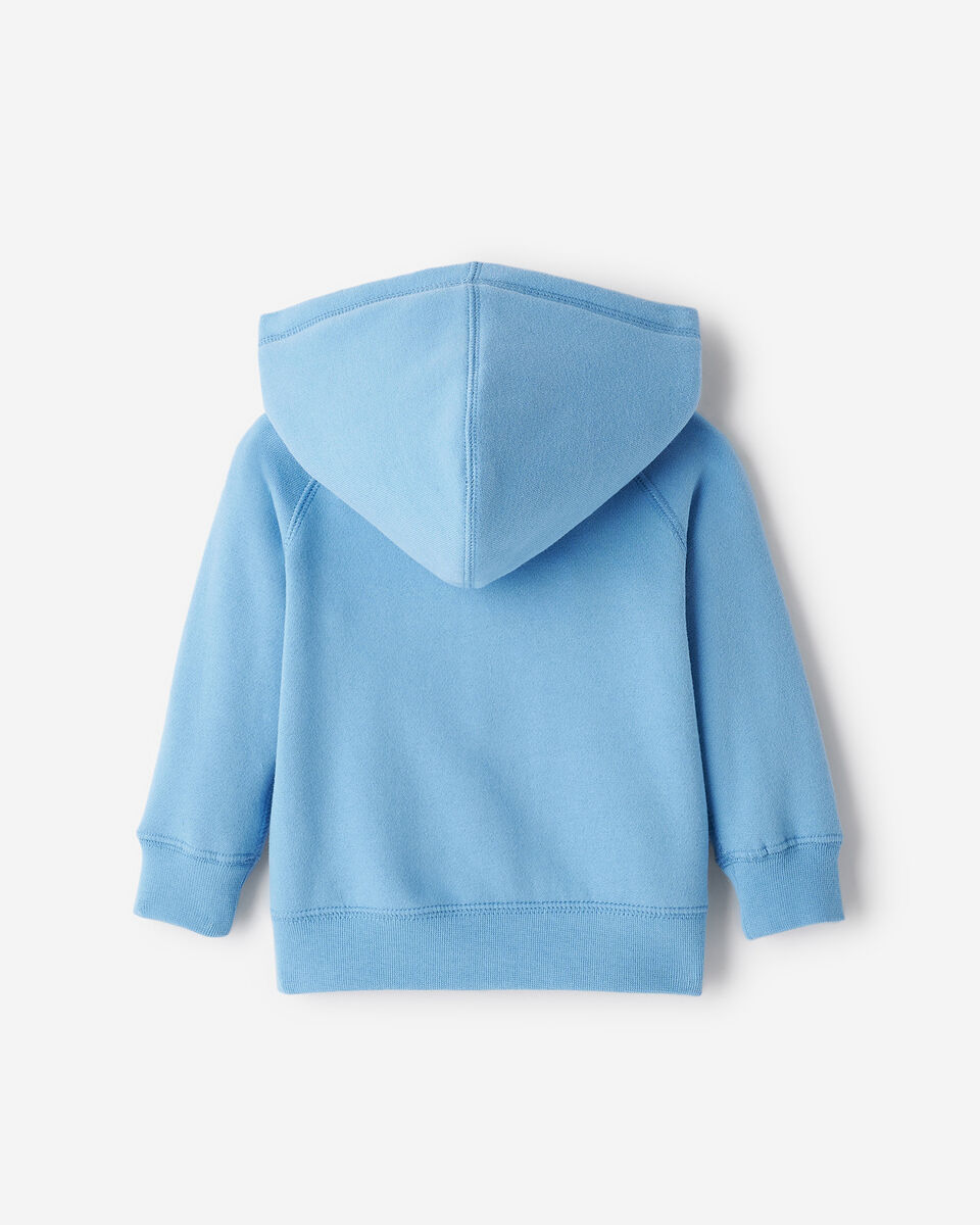 Chandail original à capuchon et glissière en coton bio pour bébés