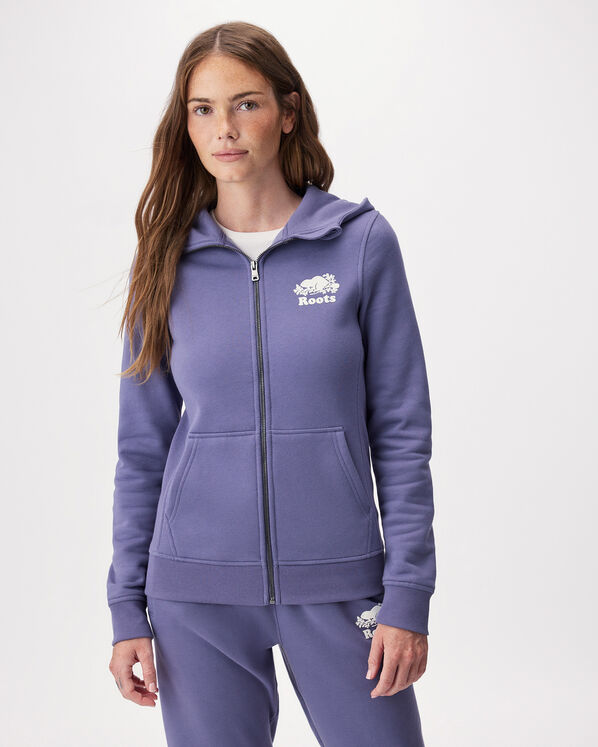 Chandail &agrave; capuchon et glissi&egrave;re ajust&eacute; en coton biologique Cooper