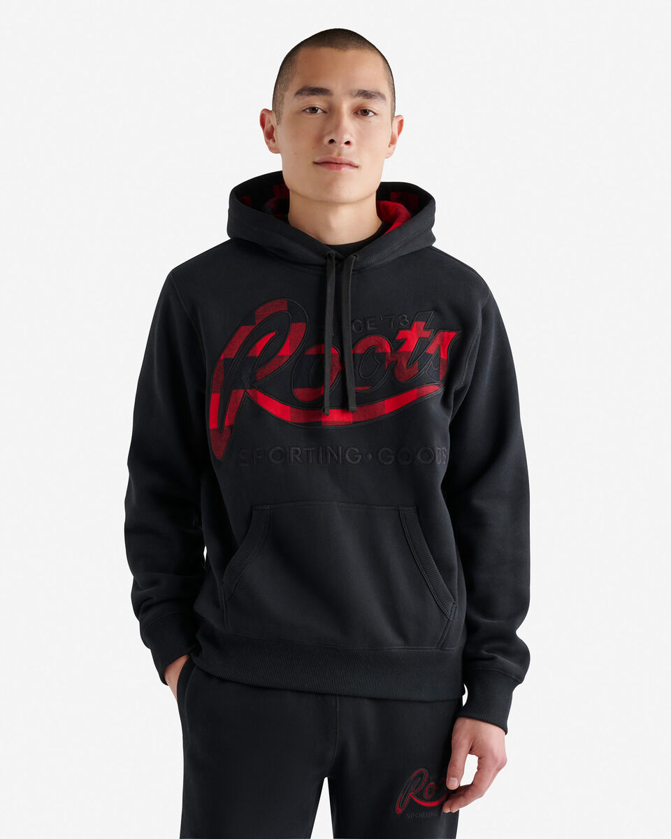 Plaid Applique Kanga Hoodie
