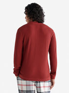 Chandail henley gaufré à manches longues 