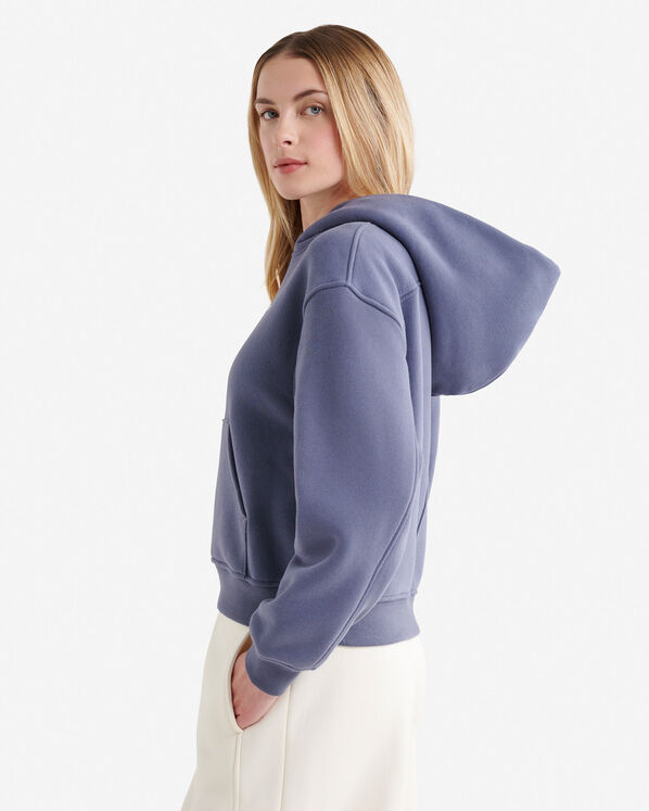 Chandail &agrave; capuchon en molleton nuage