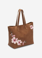 Fourre-tout floral en cuir en cuir Tribe
