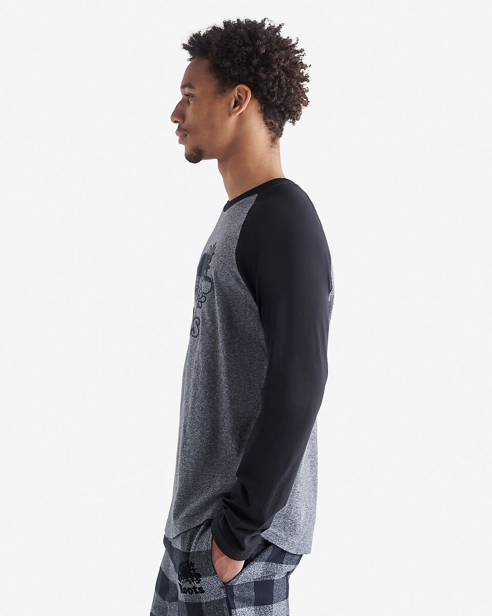 Mens Cooper Plaid Raglan Long Sleeve T-Shirt
