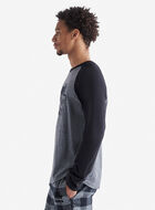 Mens Cooper Plaid Raglan Long Sleeve T-Shirt
