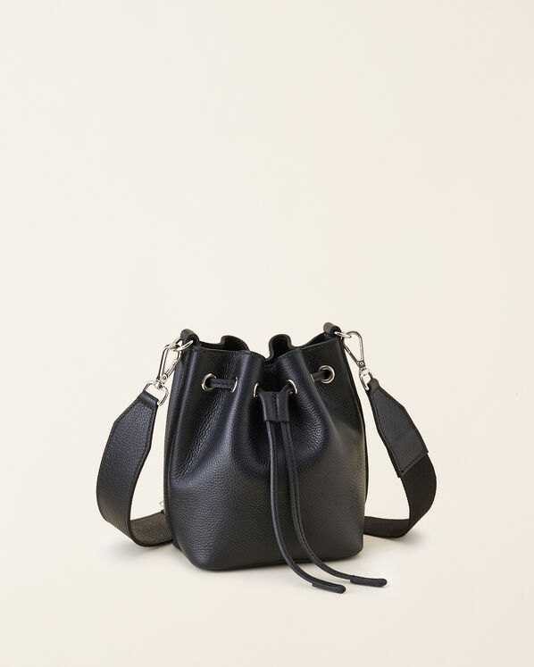 Mini sac seau en cuir Cervino