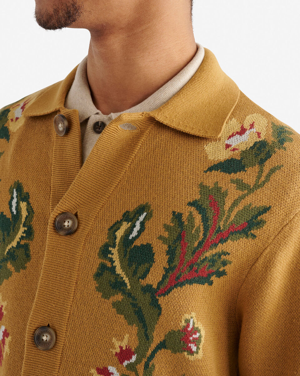 Floral Collar Cardigan