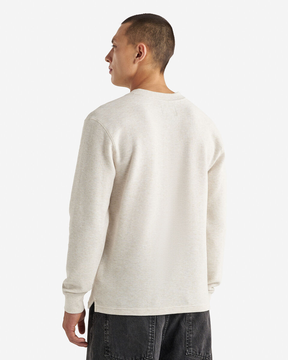Chandail henley à col boutonné en tricot double Thompson