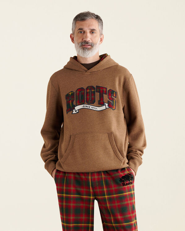 Plaid Applique Kanga Hoodie