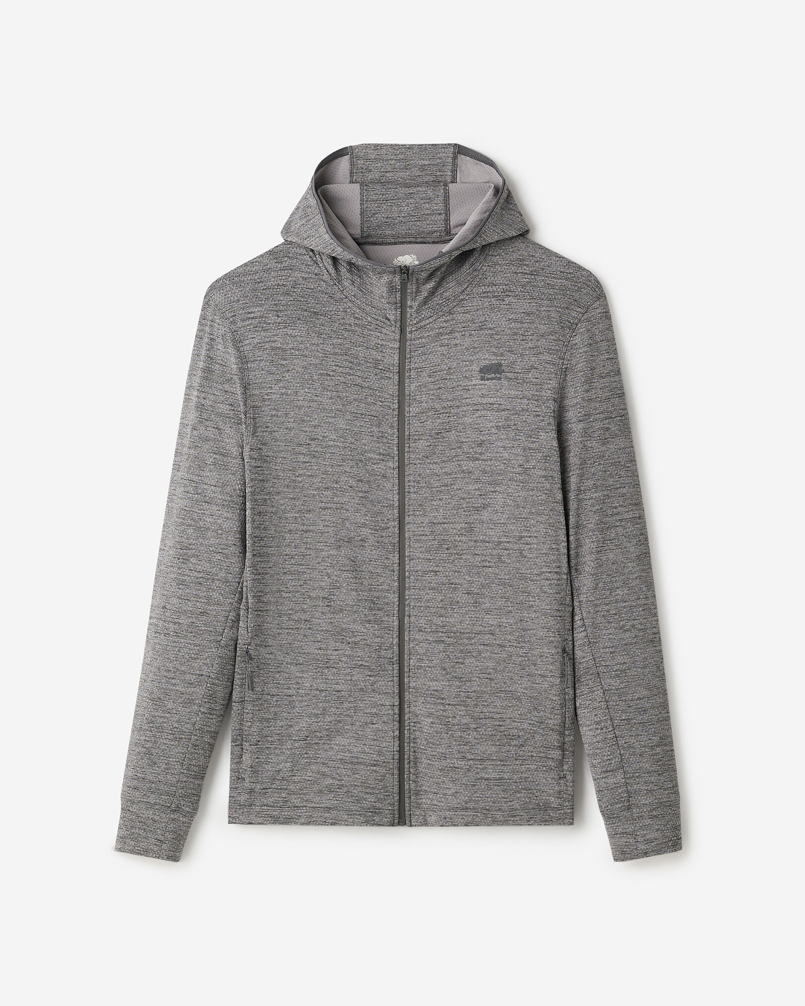 Active Textured Full Zip Hoodie
