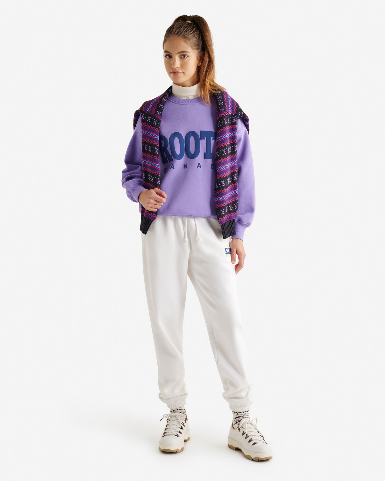 Pantalon en molleton rétro
