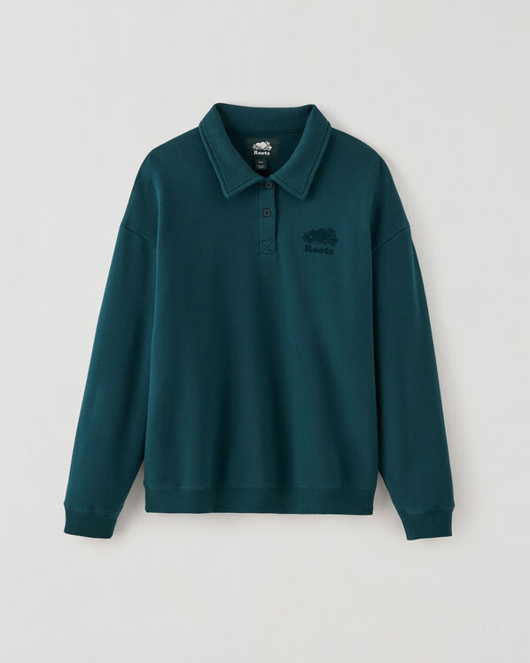 Organic Cooper Relaxed Polo Sweatshirt