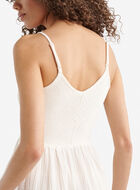 Robe nid-d&rsquo;abeilles en gaze de coton Isla