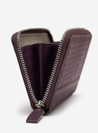Zip Around Clutch Woven