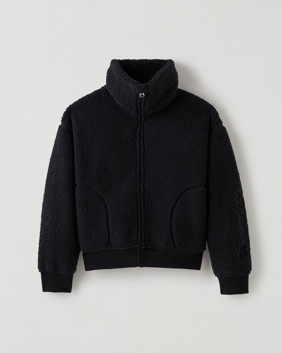 Girls Sherpa Zip Cardigan