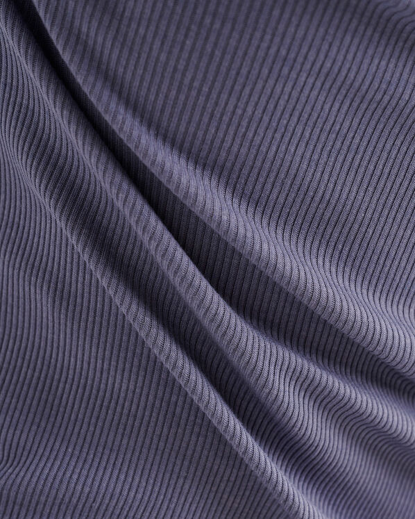 Chandail henley ajust&eacute; &agrave; manches longues en tissu c&ocirc;tel&eacute; Roam