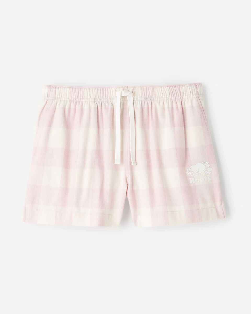 Short de pyjama &agrave; carreaux pour femme
