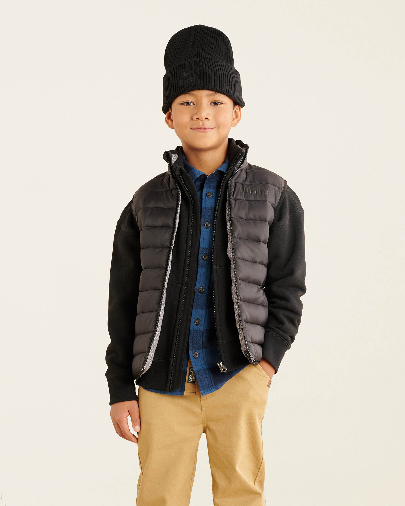 Kids Roots Reversible Puffer Vest Outerwear Roots