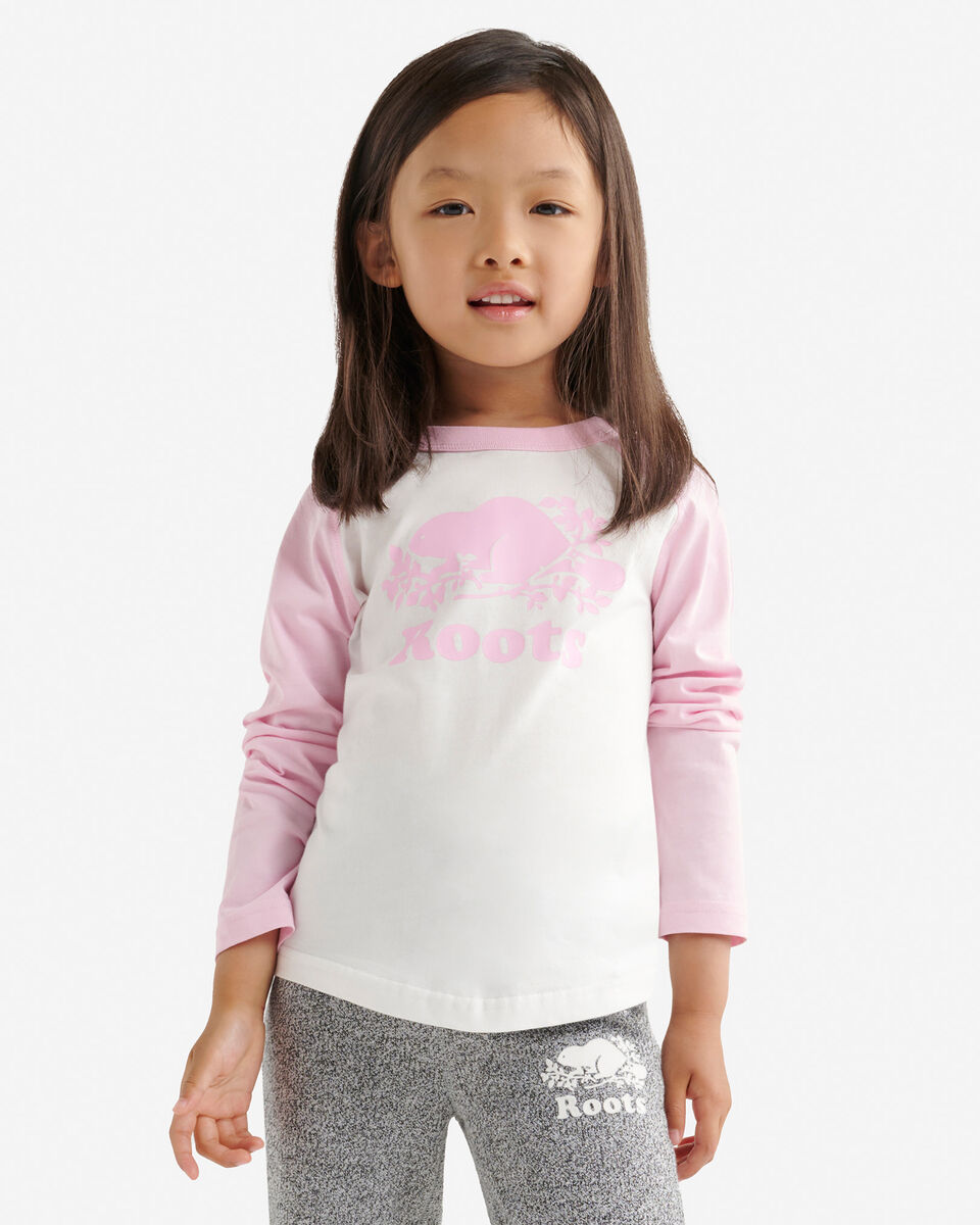 T-shirt style baseball Cooper en coton bio pour tout-petits
