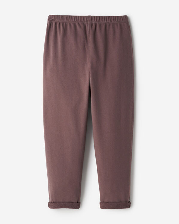 Pantalon en molleton à ourlet simple en coton bio