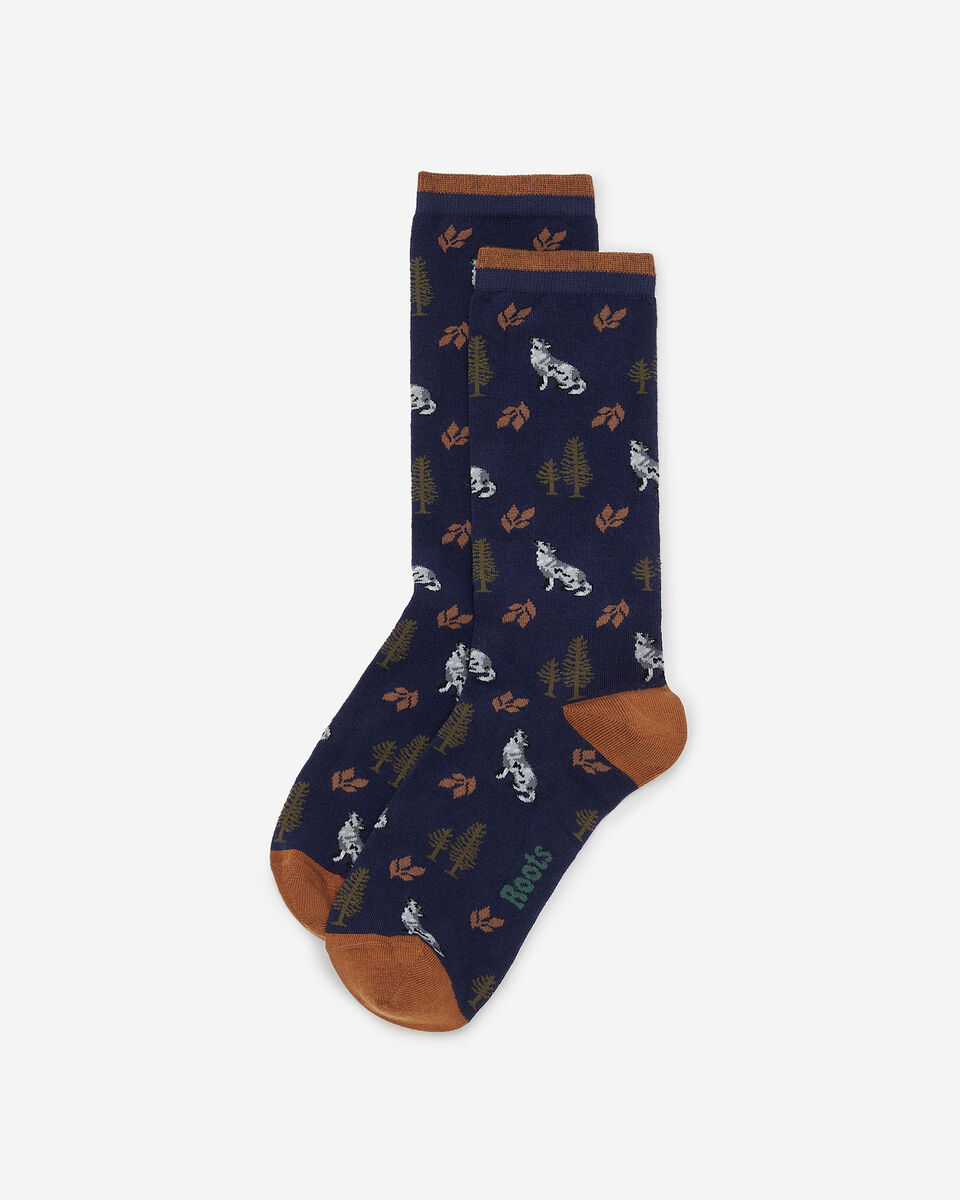 Adult Wilderness Print Sock