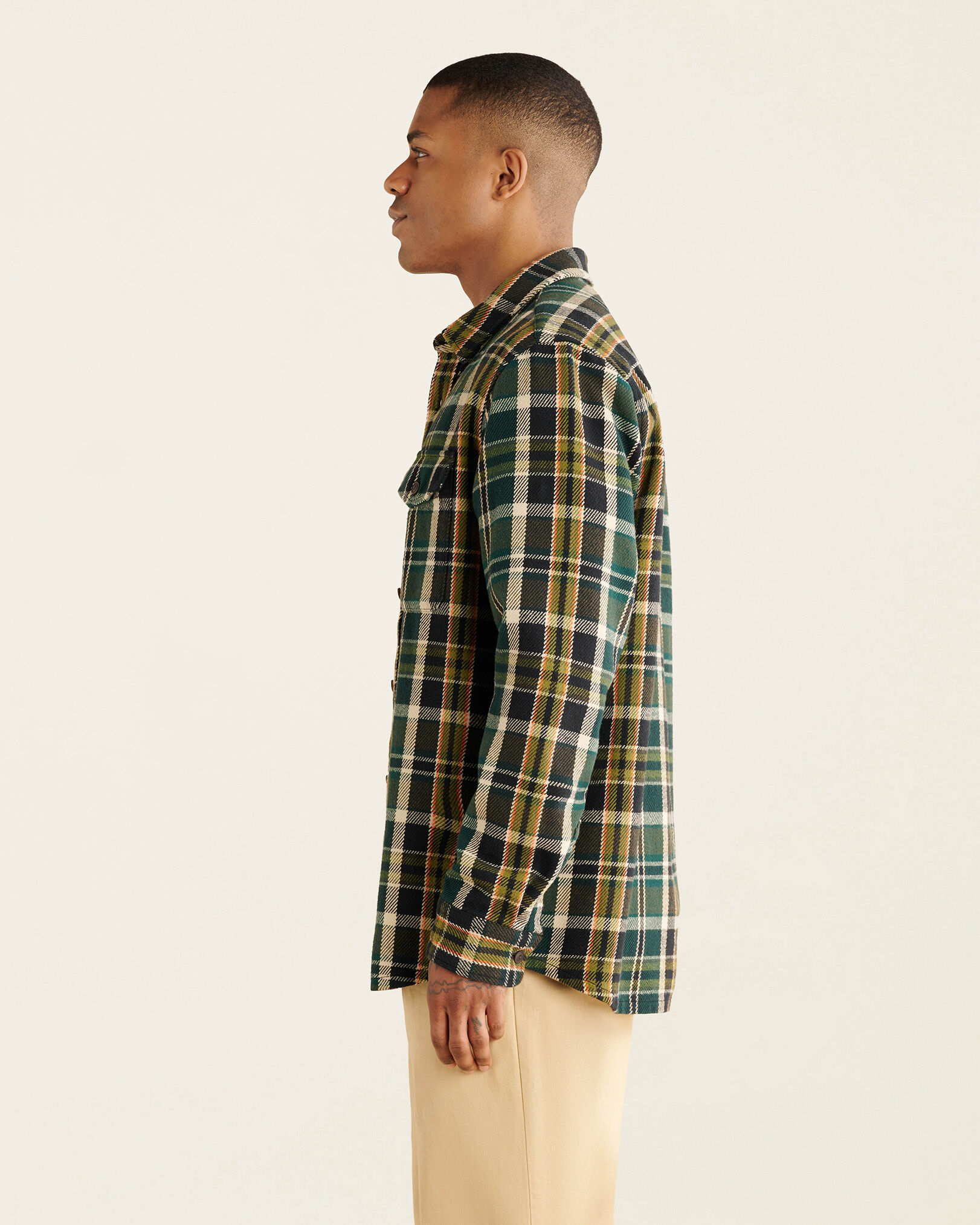 Roots Cypress Twill Shirtカナダ ネルシャツ厚手アウター