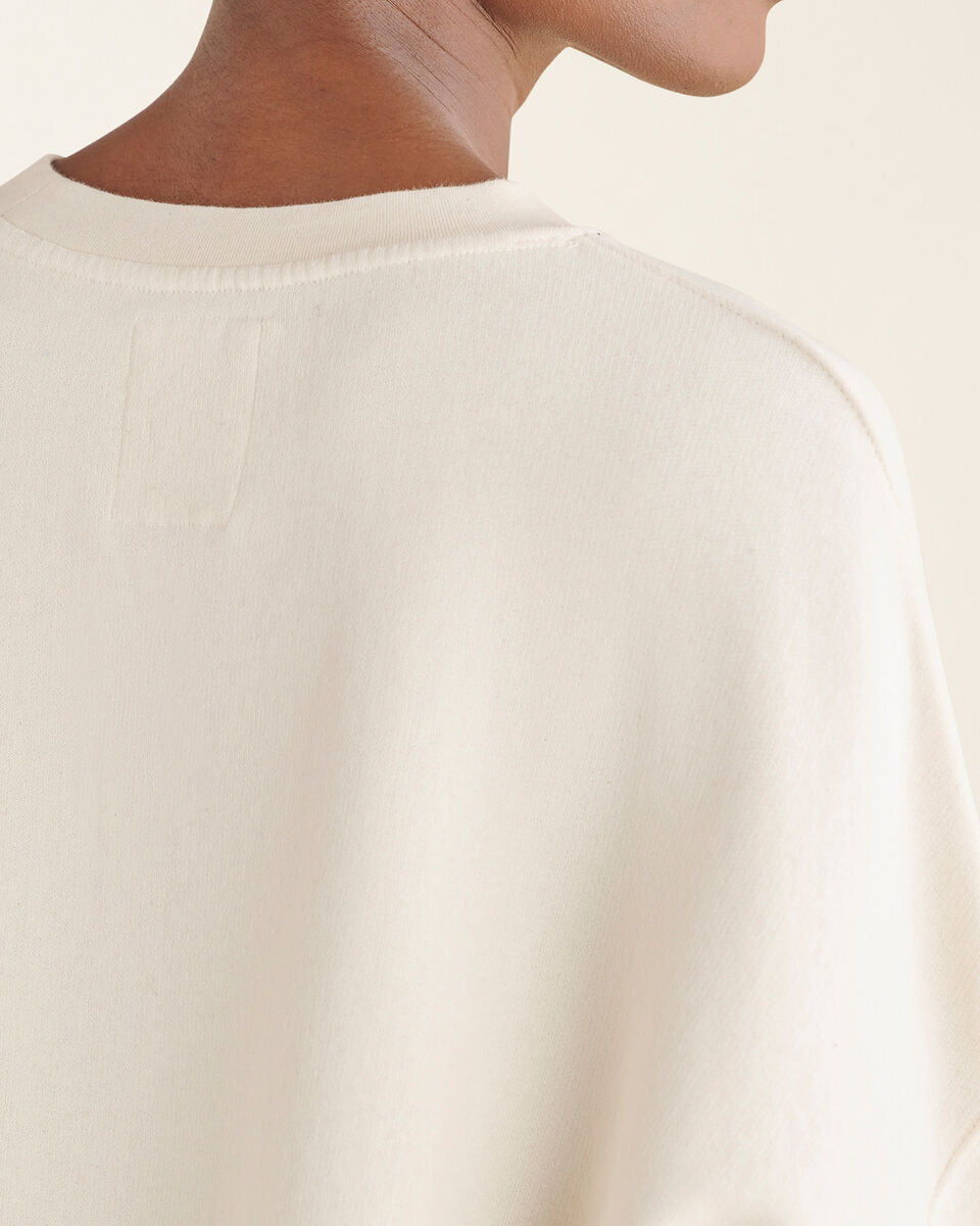 Roots Undyed Cotton Crew Sweatshirt. 7