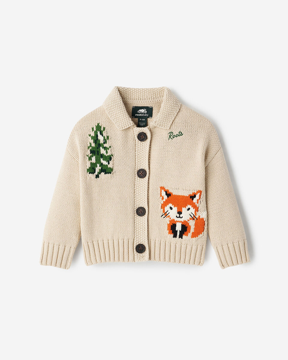Baby Snowy Fox Cardigan