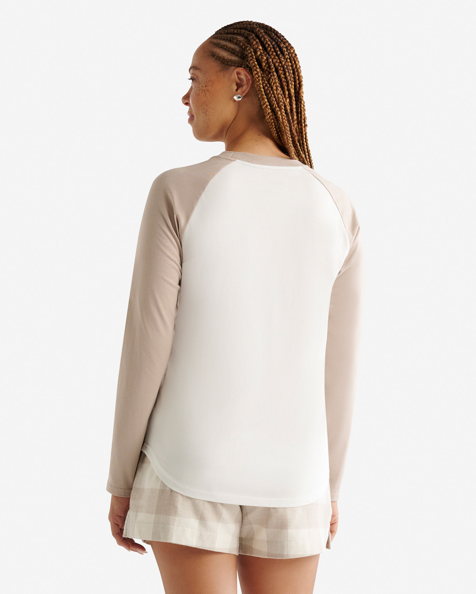 Womens Park Plaid Long Sleeve T-Shirt