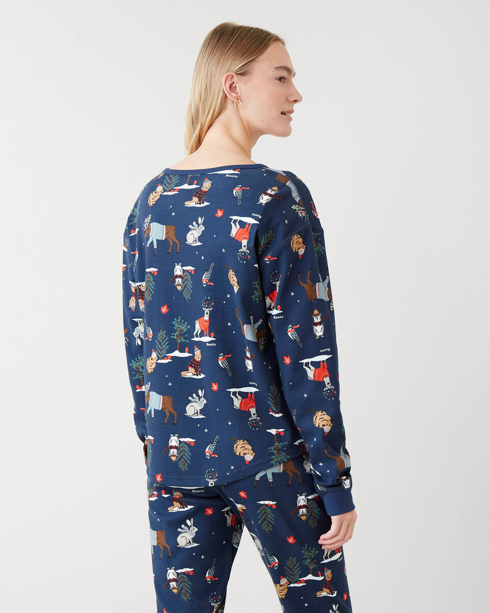 Womens Winter Wonderland Pajama Top