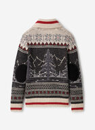 Cardigan-ch&acirc;le Cabane &agrave; motifs Fair Isle