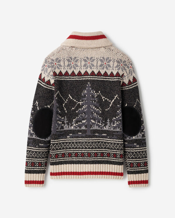 Cardigan-ch&acirc;le Cabane &agrave; motifs Fair Isle