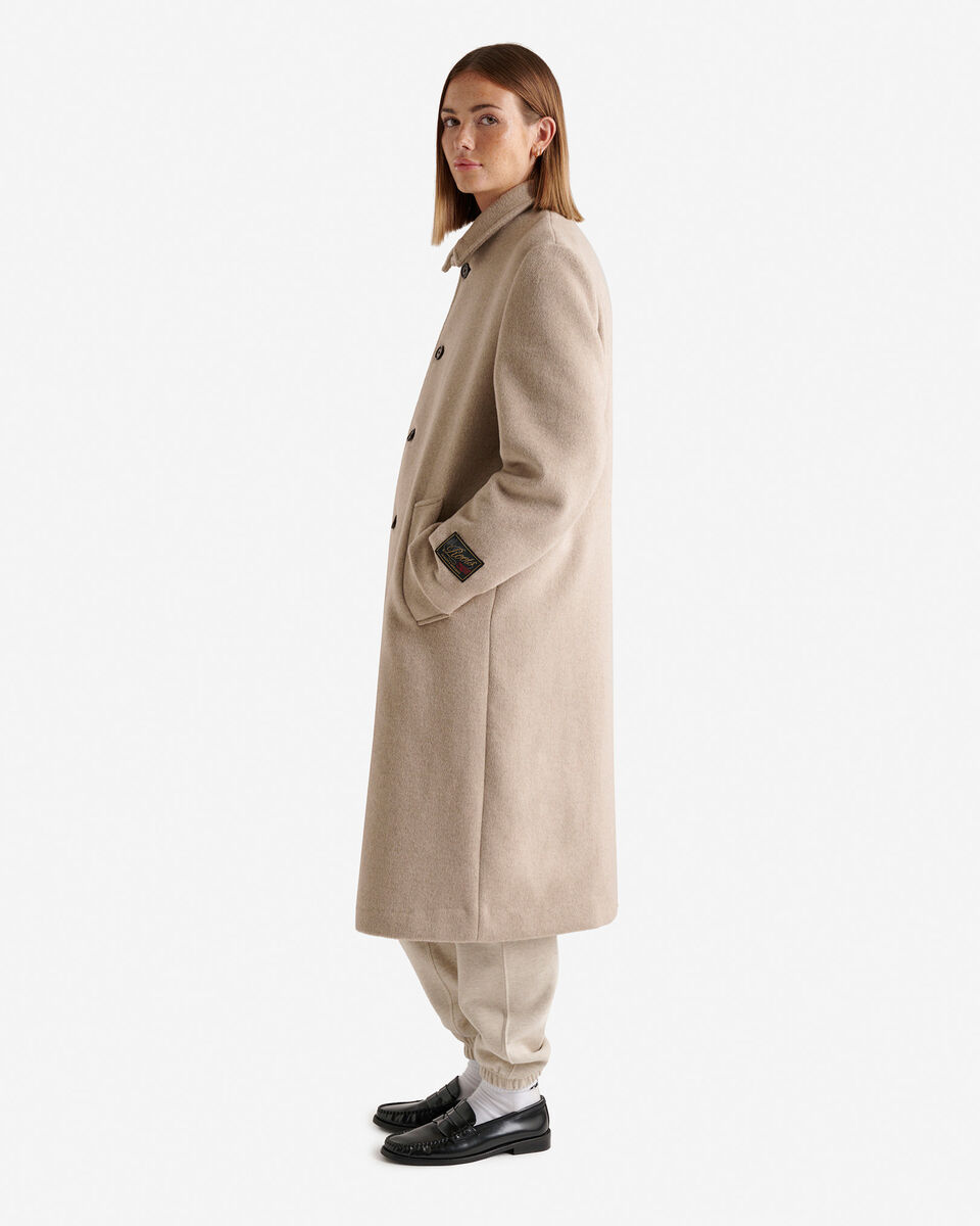 Manteau long en mélange de laine