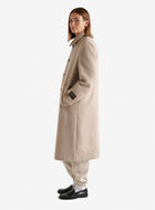 Manteau long en mélange de laine