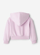 Toddler Girls Summer Cloud Cropped Bubble Full Zip Hoodie
