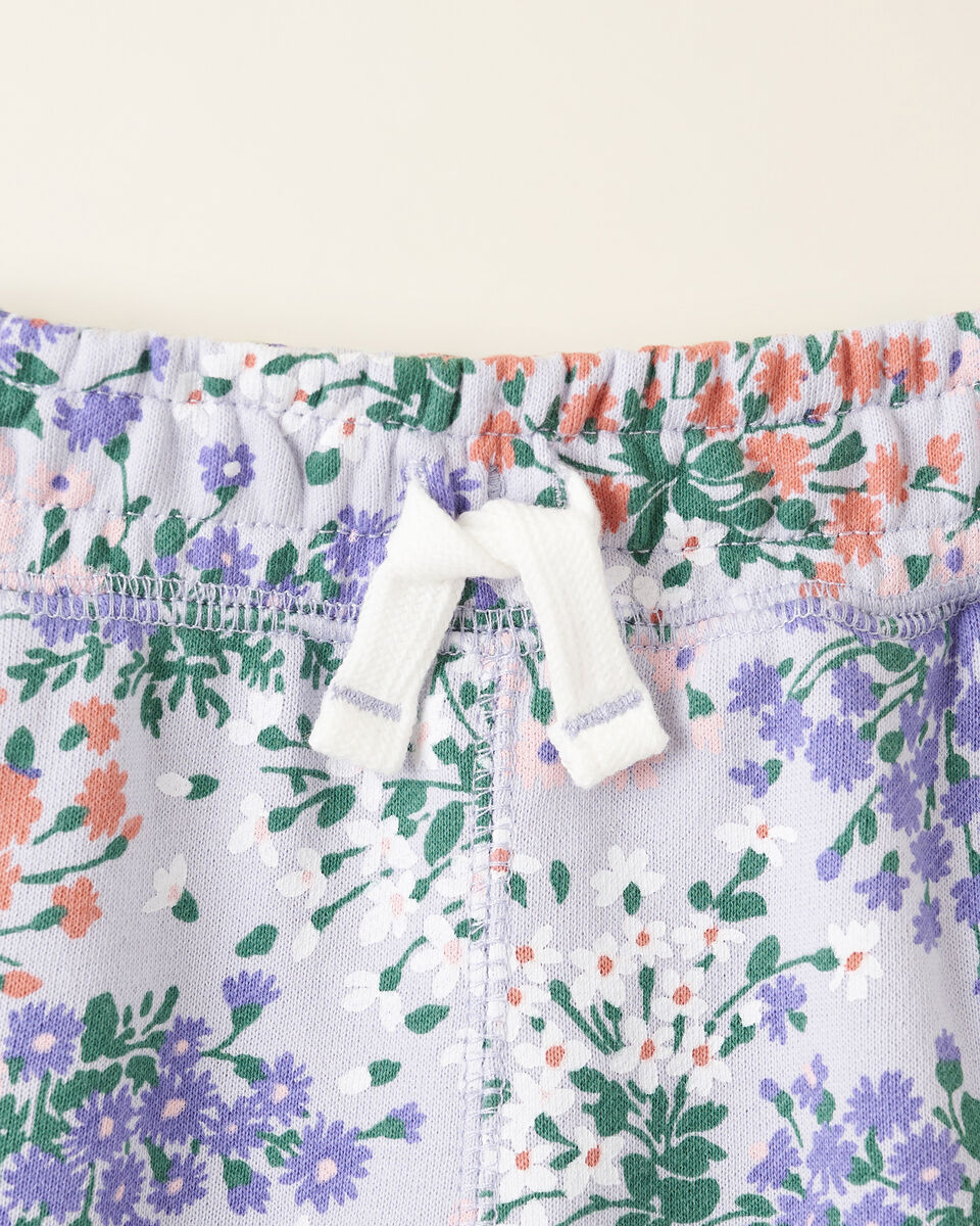 Short motif floral pour tout-petits