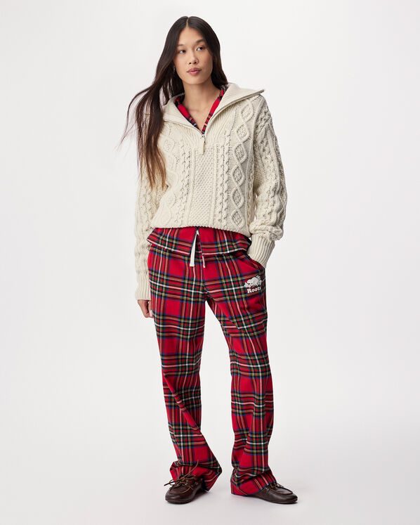 Cable Knit Quarter Zip Sweater
