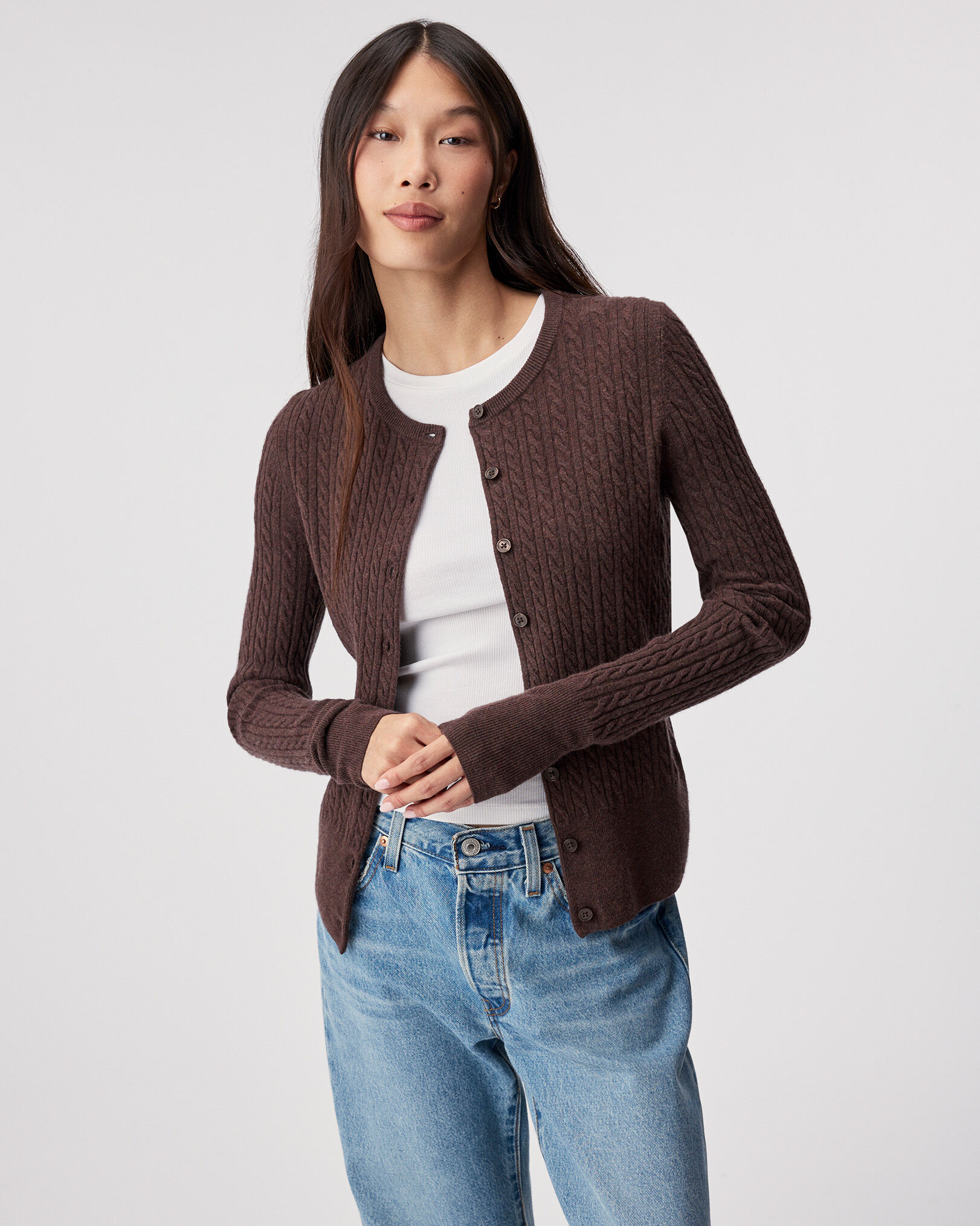 Bowen Cable Knit Cardigan