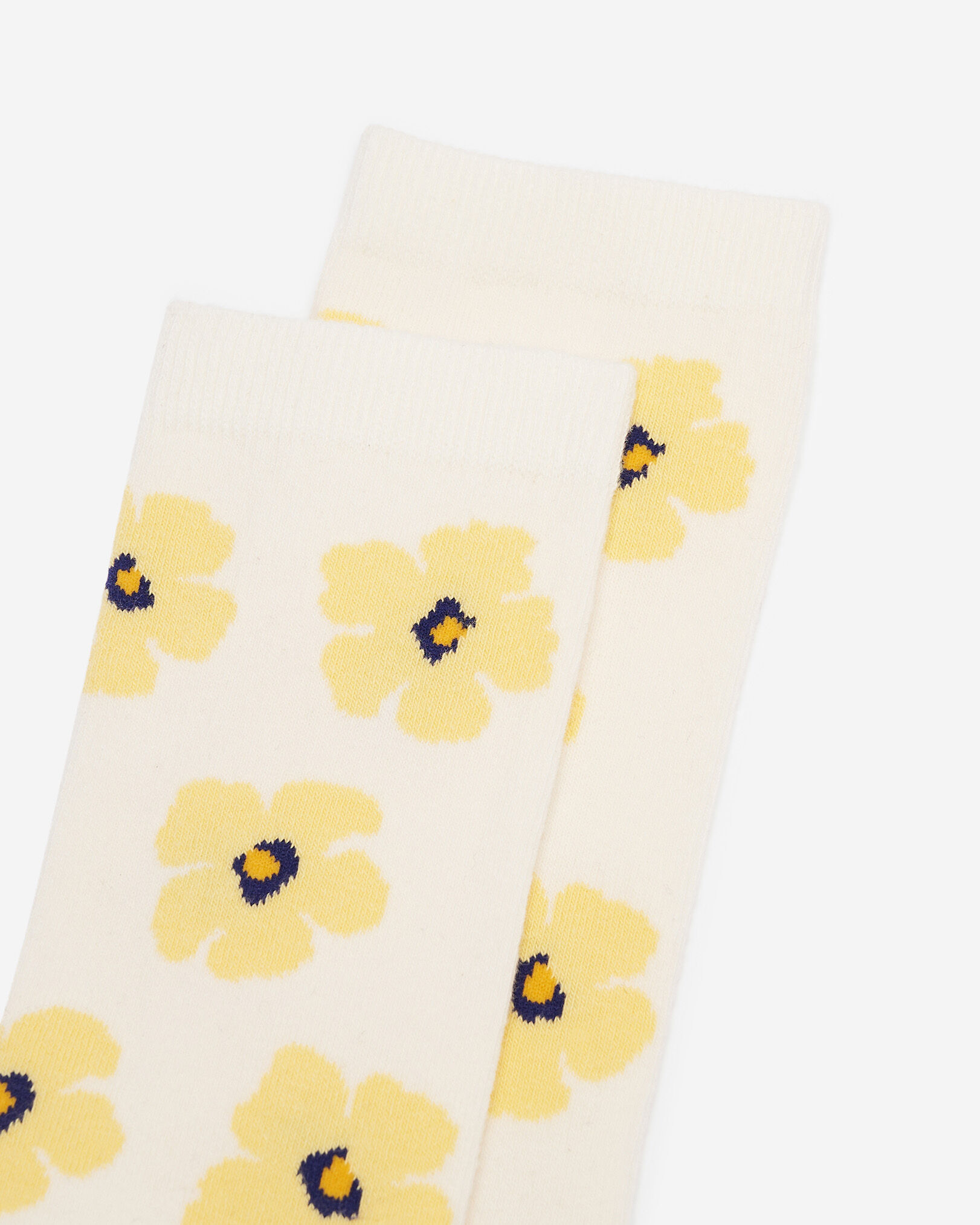 Mi-chaussettes à motif pétales pour adultes