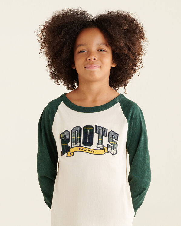 Kids Plaid Applique Baseball T-Shirt