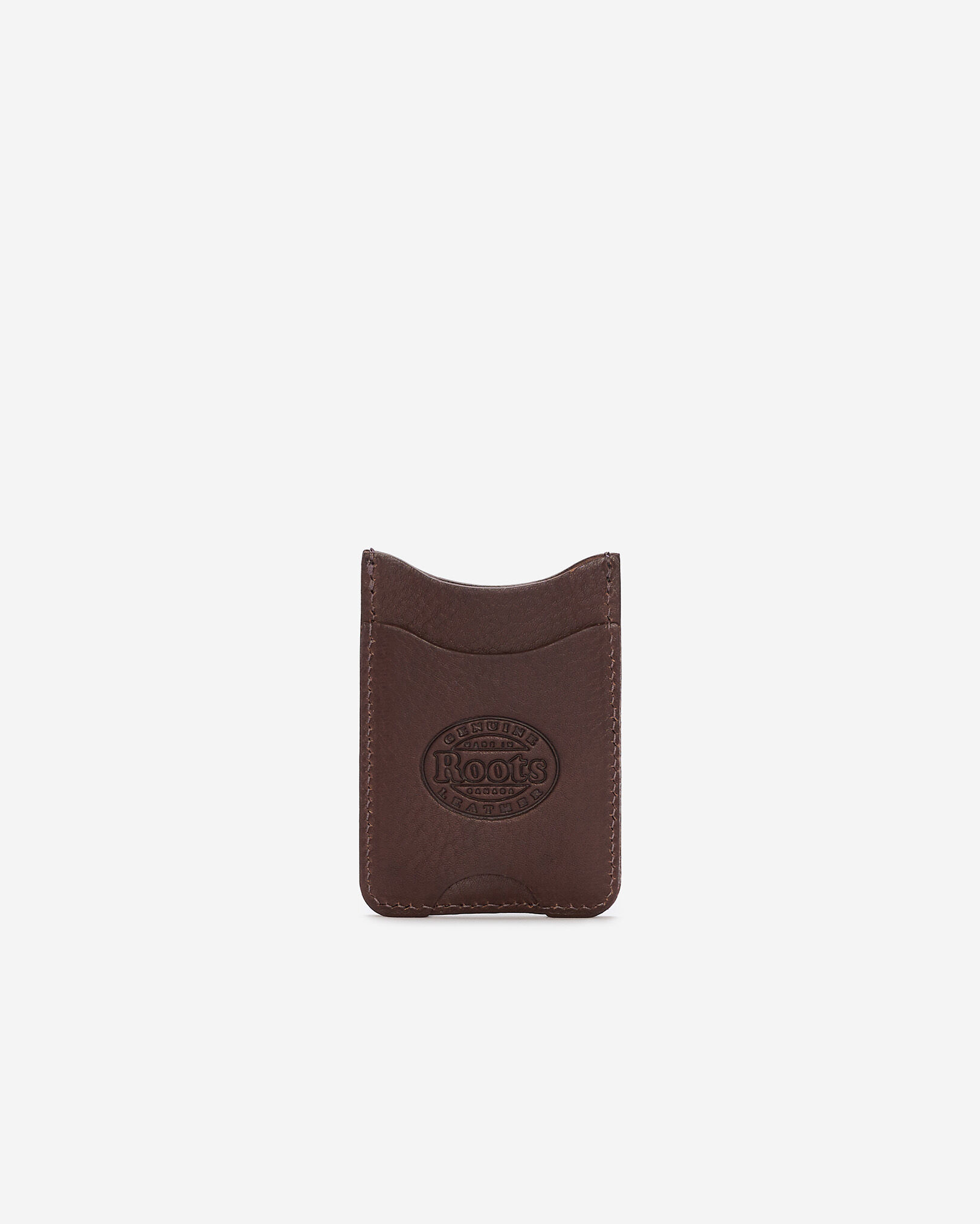 Porte-cartes à deux côtés en cuir de tannage végétal