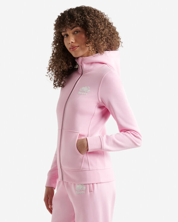 Chandail &agrave; capuchon et glissi&egrave;re ajust&eacute; en coton bio Cooper