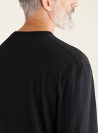 T-shirt à manches longues Feuille d’érable à carreaux pour homme