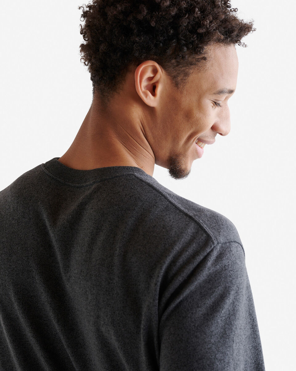 T-shirt poivr&eacute; en coton bio pour hommes