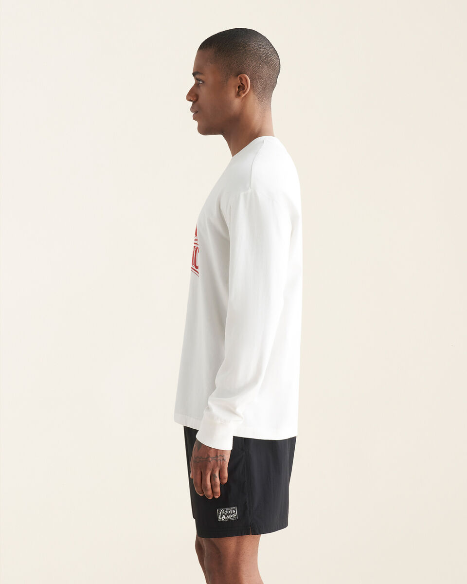 T-shirt à manches longues décontracté Beaver Canoe pour homme 
