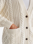 Cardigan à torsades Cabane
