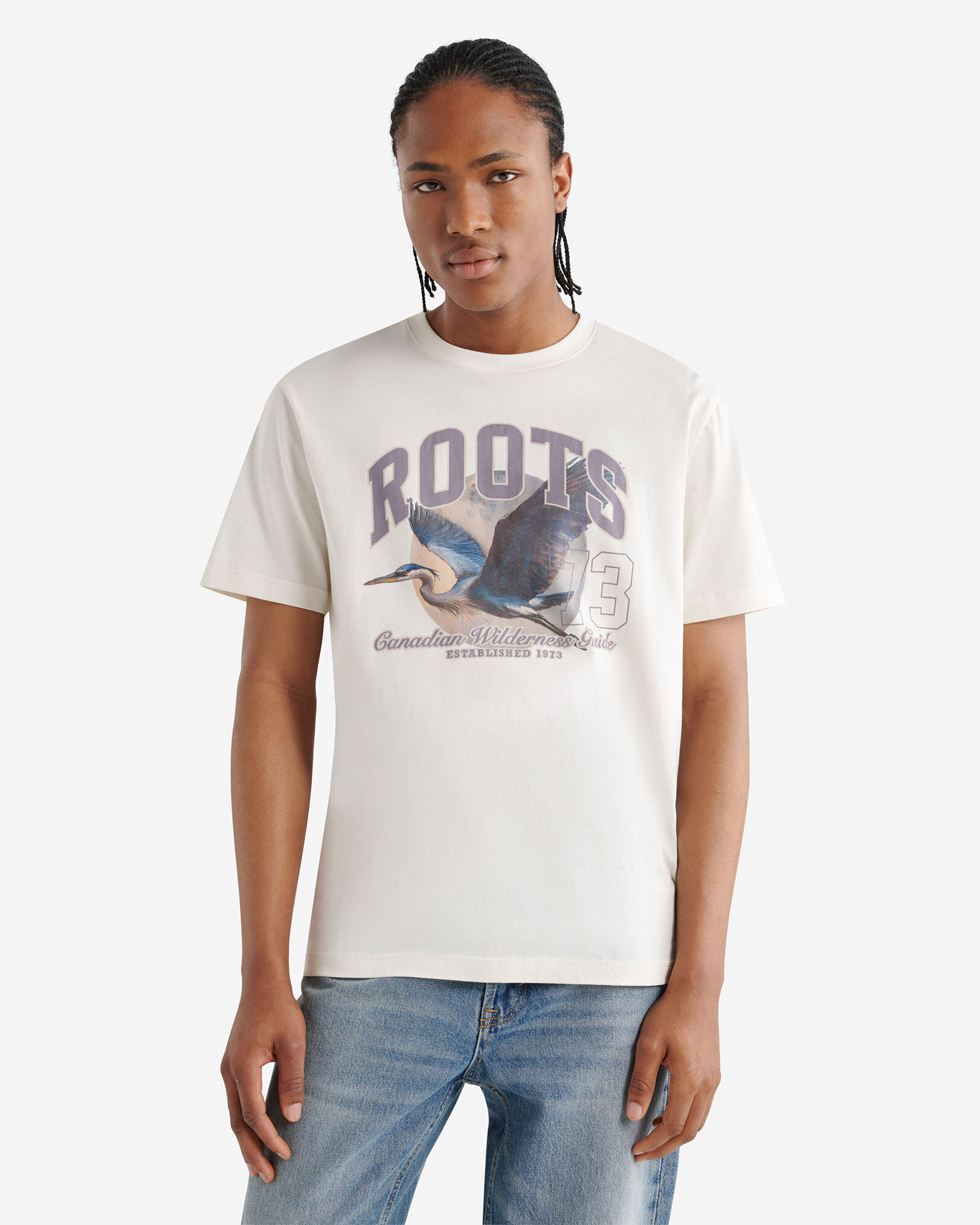 Men's White And Naturals Tops - Roots