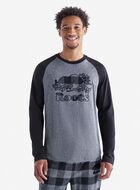 Mens Cooper Plaid Raglan Long Sleeve T-Shirt