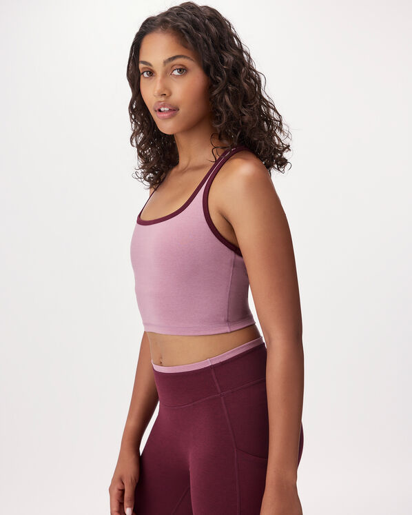 Camisole sport courte en tricot
