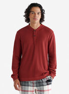 Chandail henley gaufré à manches longues 